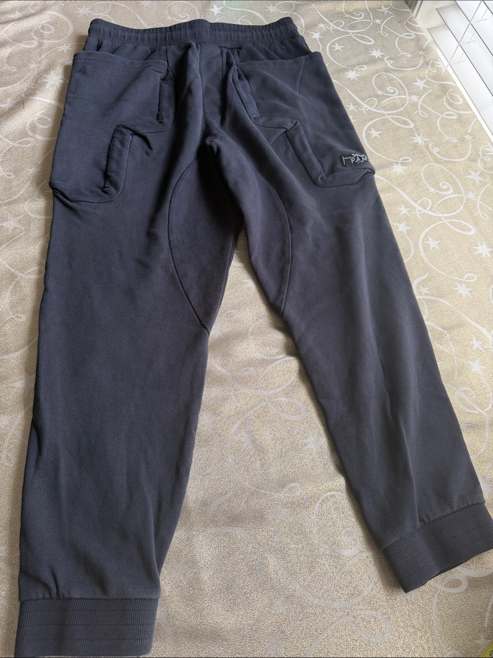 Men's Black Casual Jogger Pants - Comfortable Everyday Wear Size L